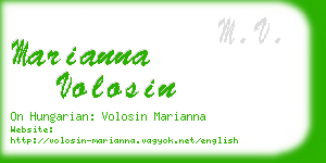 marianna volosin business card